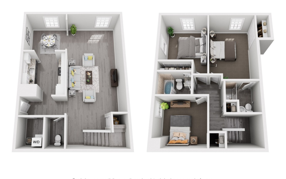 Three Bedroom Townhome