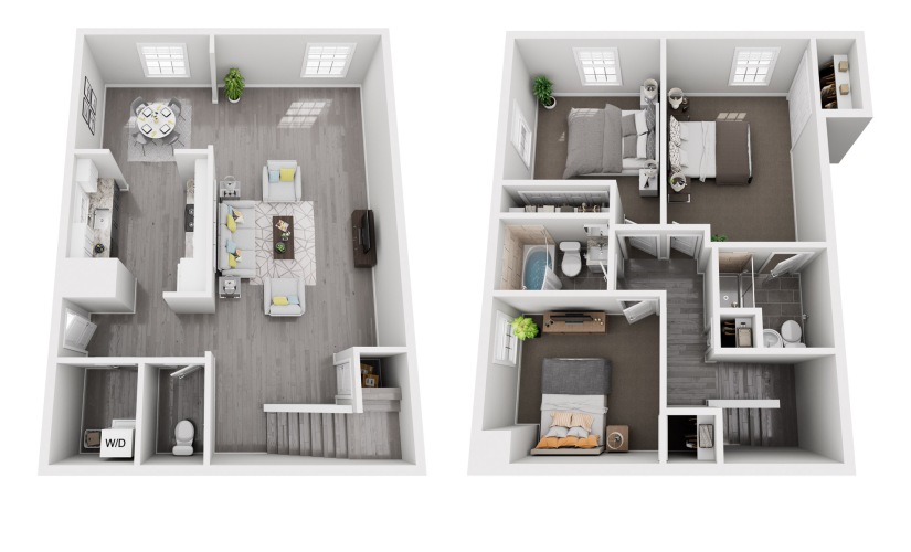 Three Bedroom Townhome